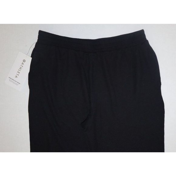 Athleta Women's Sz XS Black Waffle Knit Wind Down Sleep Jogger Lounge Pants - Picture 6 of 8